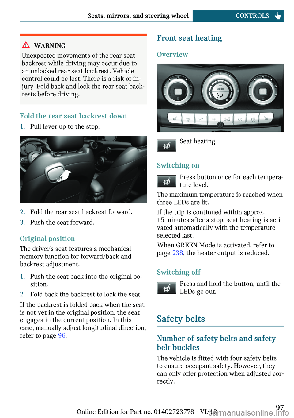 MINI COOPER CONVERTIBLE 2019  Owners Manual �W��`�N�-�N�G
�r�n�