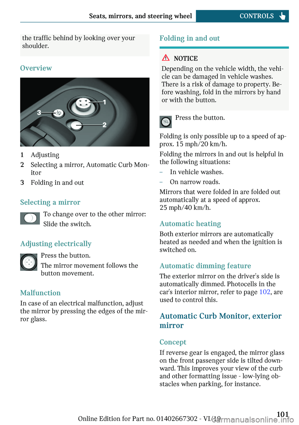 MINI COOPER CONVERTIBLE 2020  Owners Manual �