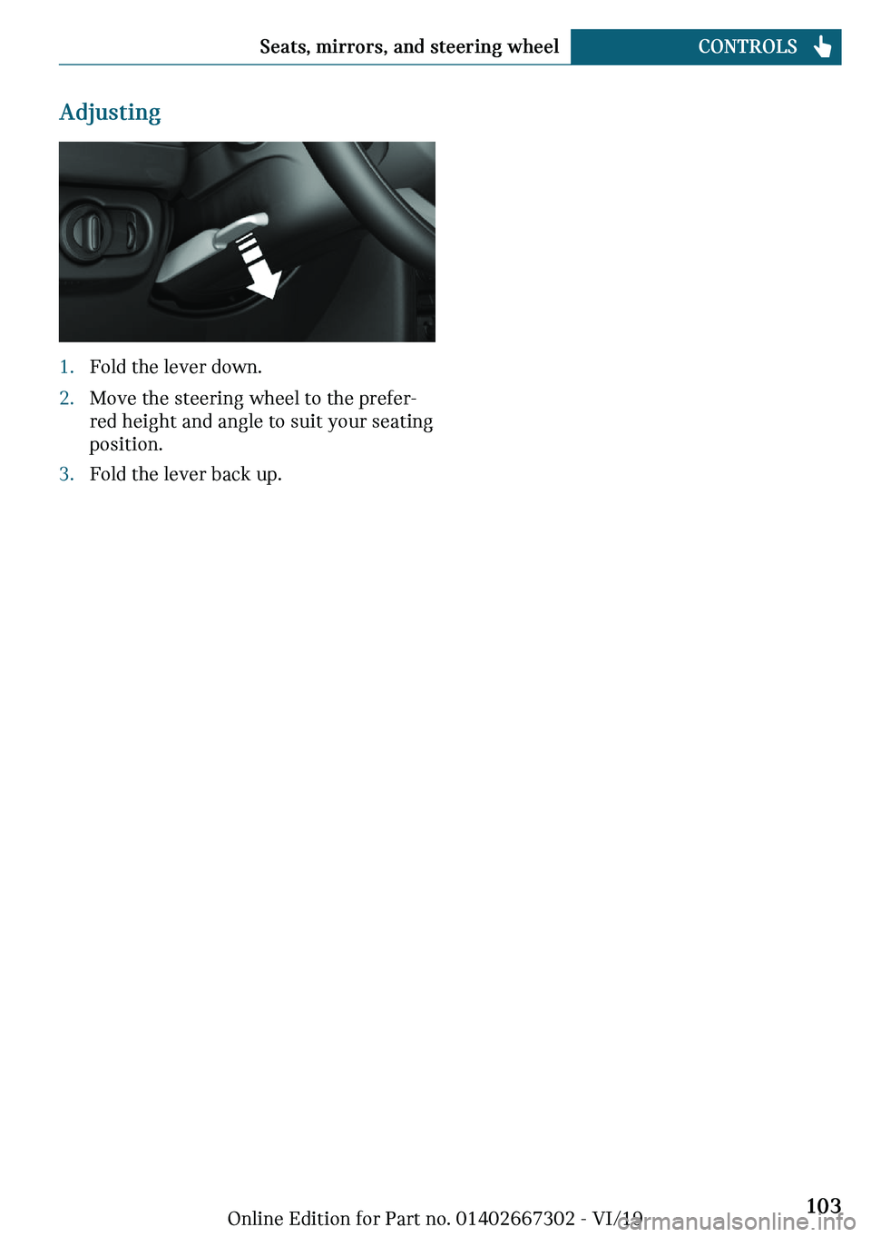 MINI COOPER CONVERTIBLE 2020  Owners Manual ��
