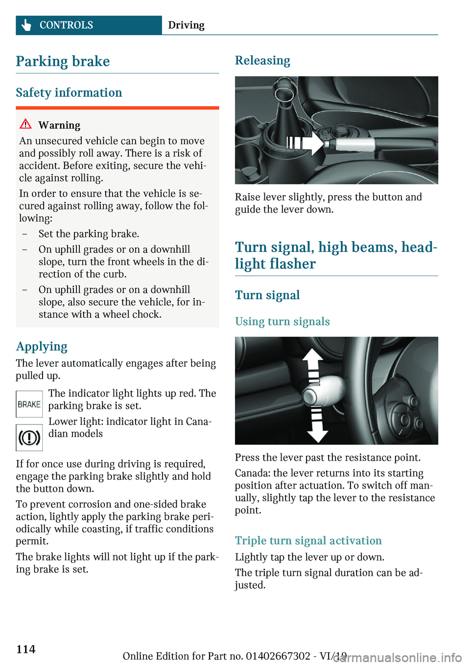 MINI COOPER CONVERTIBLE 2020  Owners Manual �\�