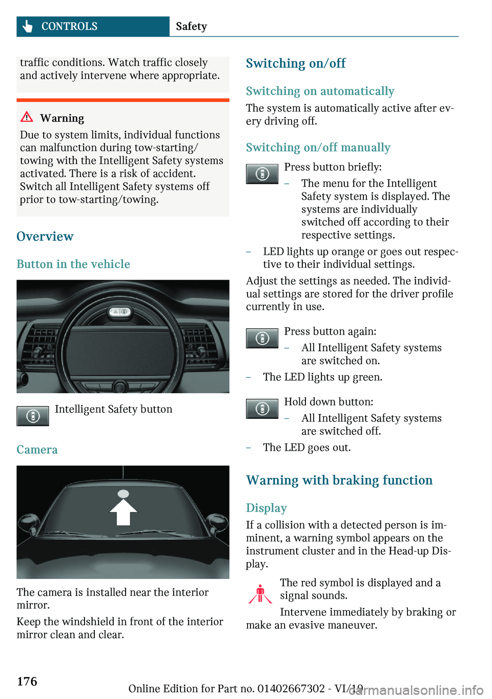 MINI COOPER CONVERTIBLE 2020  Owners Manual �