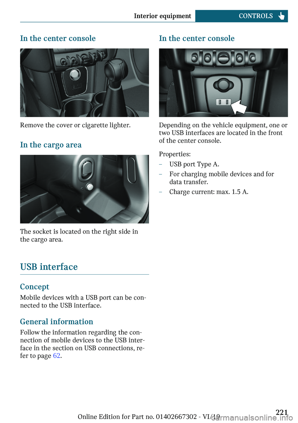 MINI COOPER CONVERTIBLE 2020  Owners Manual �-�n��