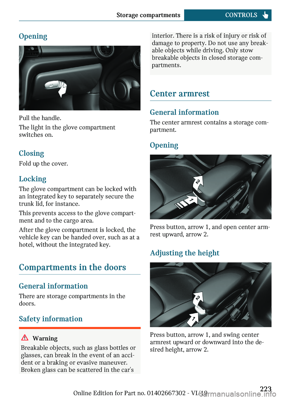 MINI COOPER CONVERTIBLE 2020  Owners Manual �O�