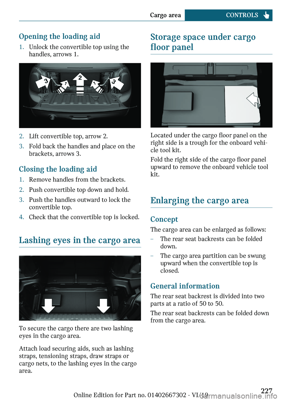 MINI COOPER CONVERTIBLE 2020  Owners Manual �O�