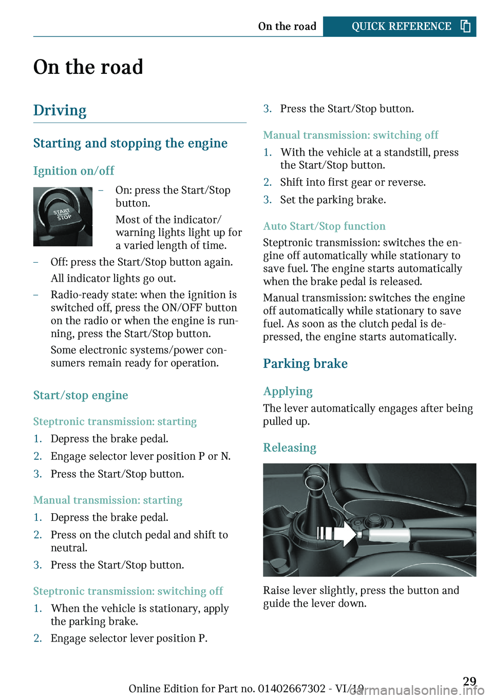 MINI COOPER CONVERTIBLE 2020 Owners Manual �O�n��