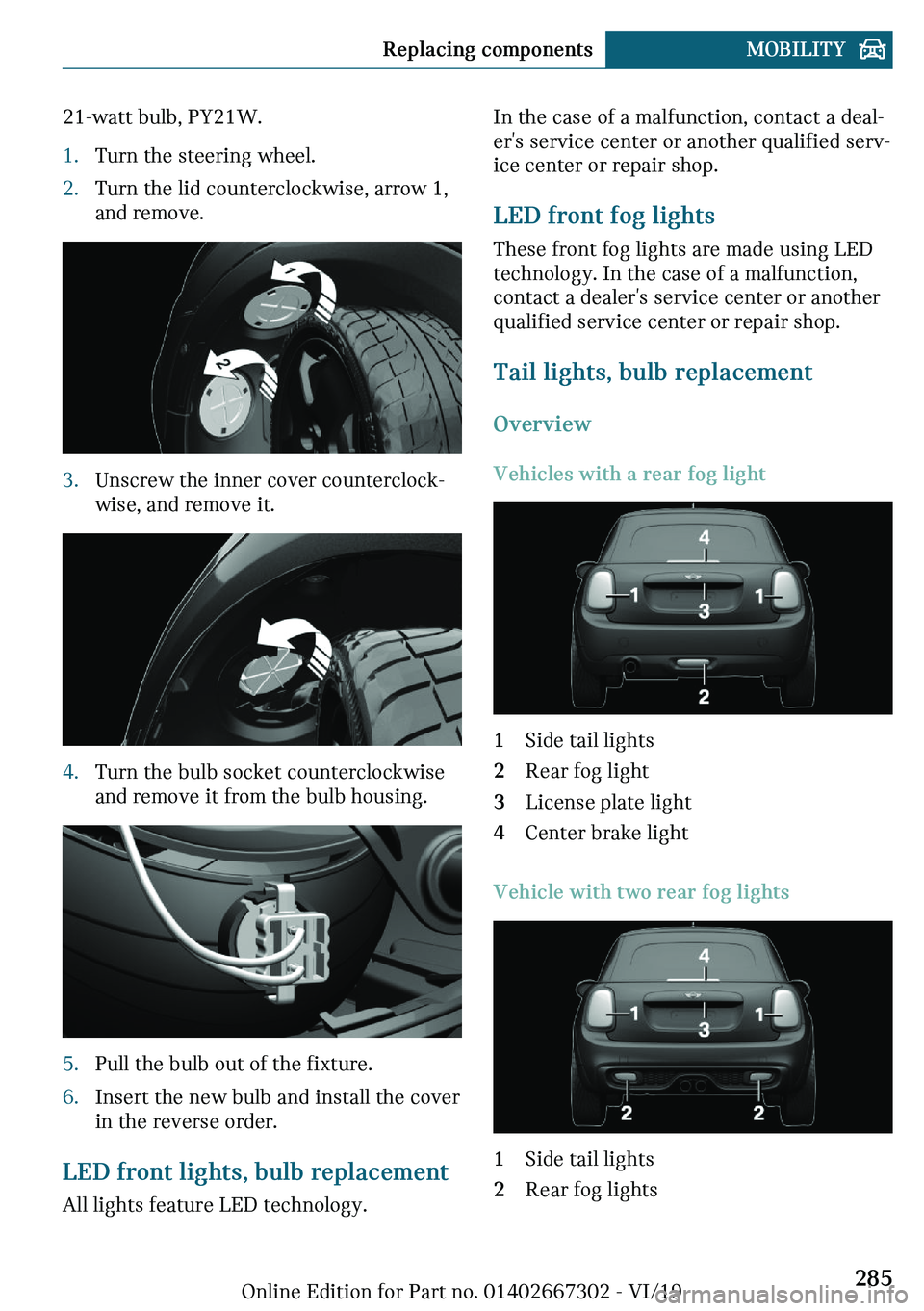 MINI COOPER CONVERTIBLE 2020  Owners Manual 