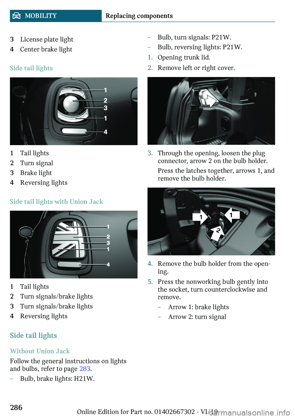 MINI COOPER CONVERTIBLE 2020  Owners Manual �A�