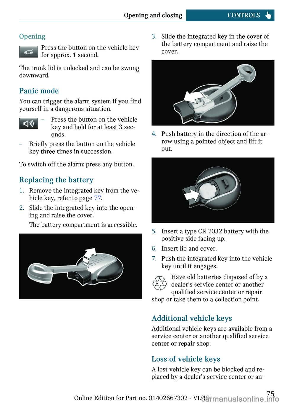 MINI COOPER CONVERTIBLE 2020 Manual PDF �O�