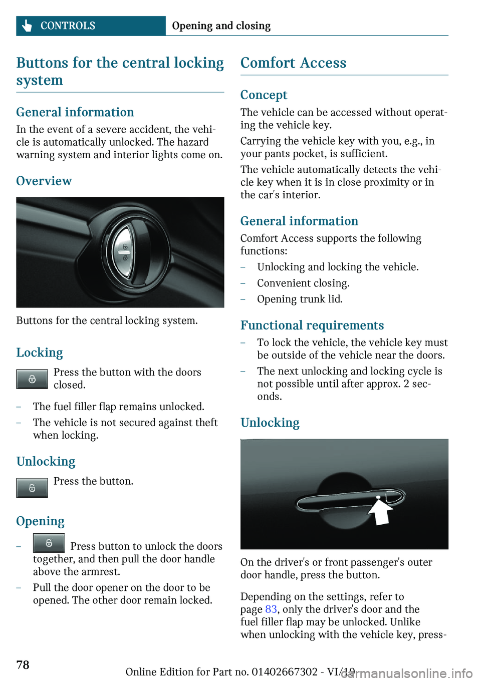 MINI COOPER CONVERTIBLE 2020 Manual PDF �B�