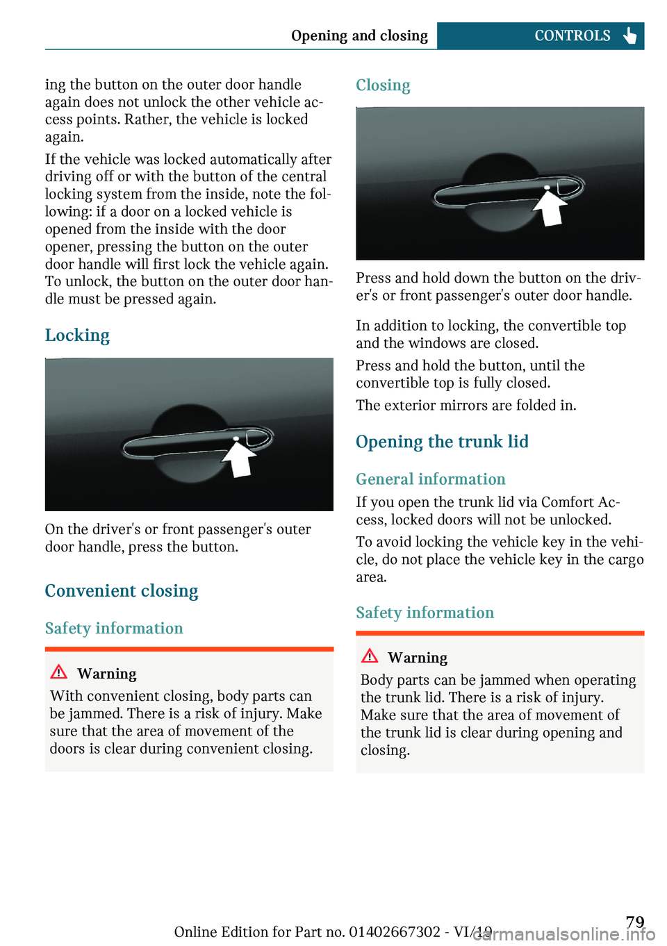 MINI COOPER CONVERTIBLE 2020 Manual PDF �
