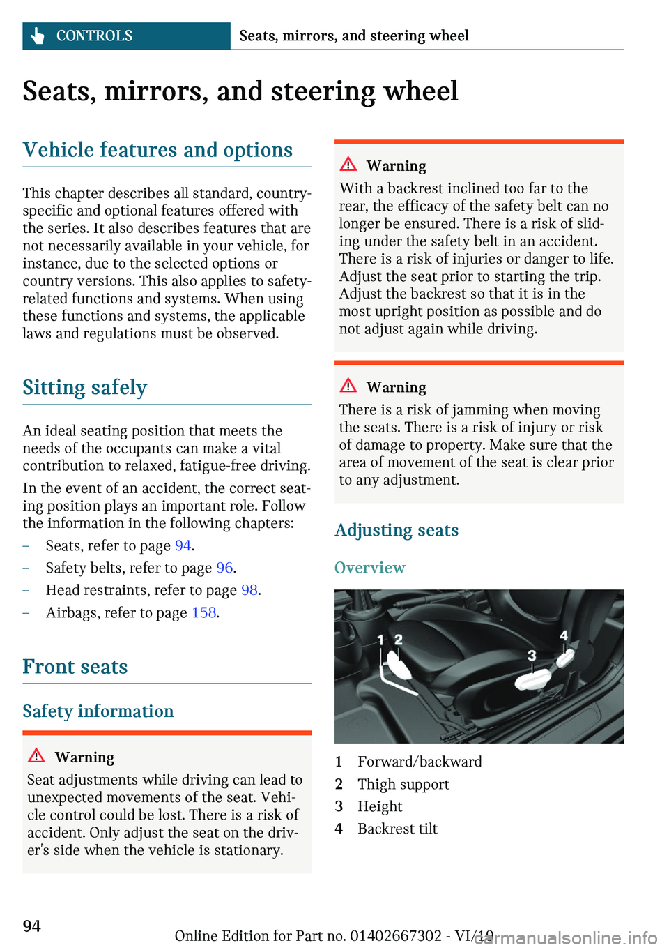 MINI COOPER CONVERTIBLE 2020  Owners Manual �d�