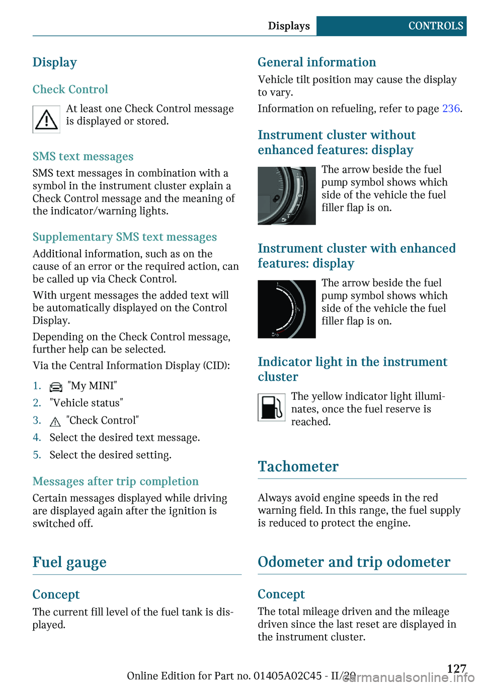 MINI COOPER CONVERTIBLE 2021  Owners Manual ��