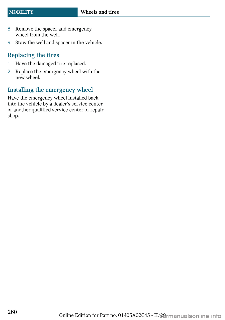 MINI COOPER CONVERTIBLE 2021  Owners Manual "c�`�