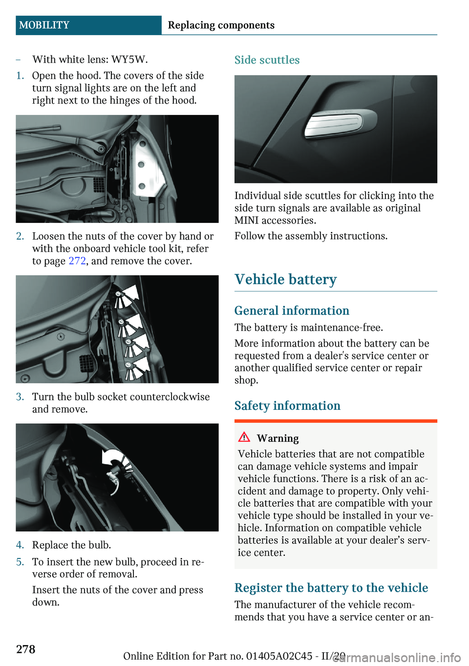 MINI COOPER CONVERTIBLE 2021  Owners Manual 