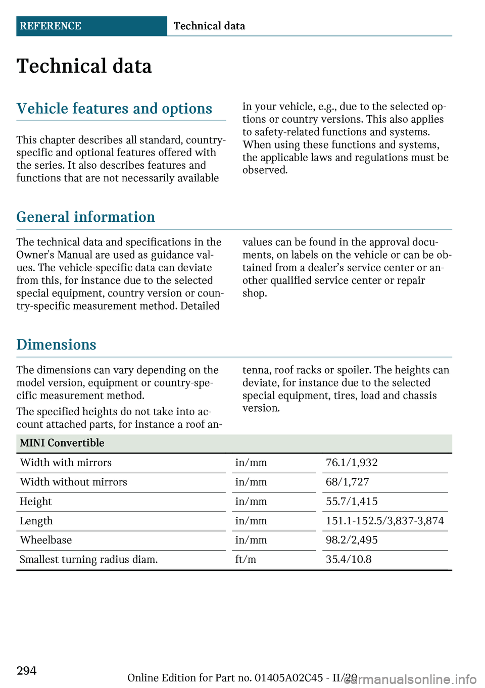 MINI COOPER CONVERTIBLE 2021  Owners Manual �m�