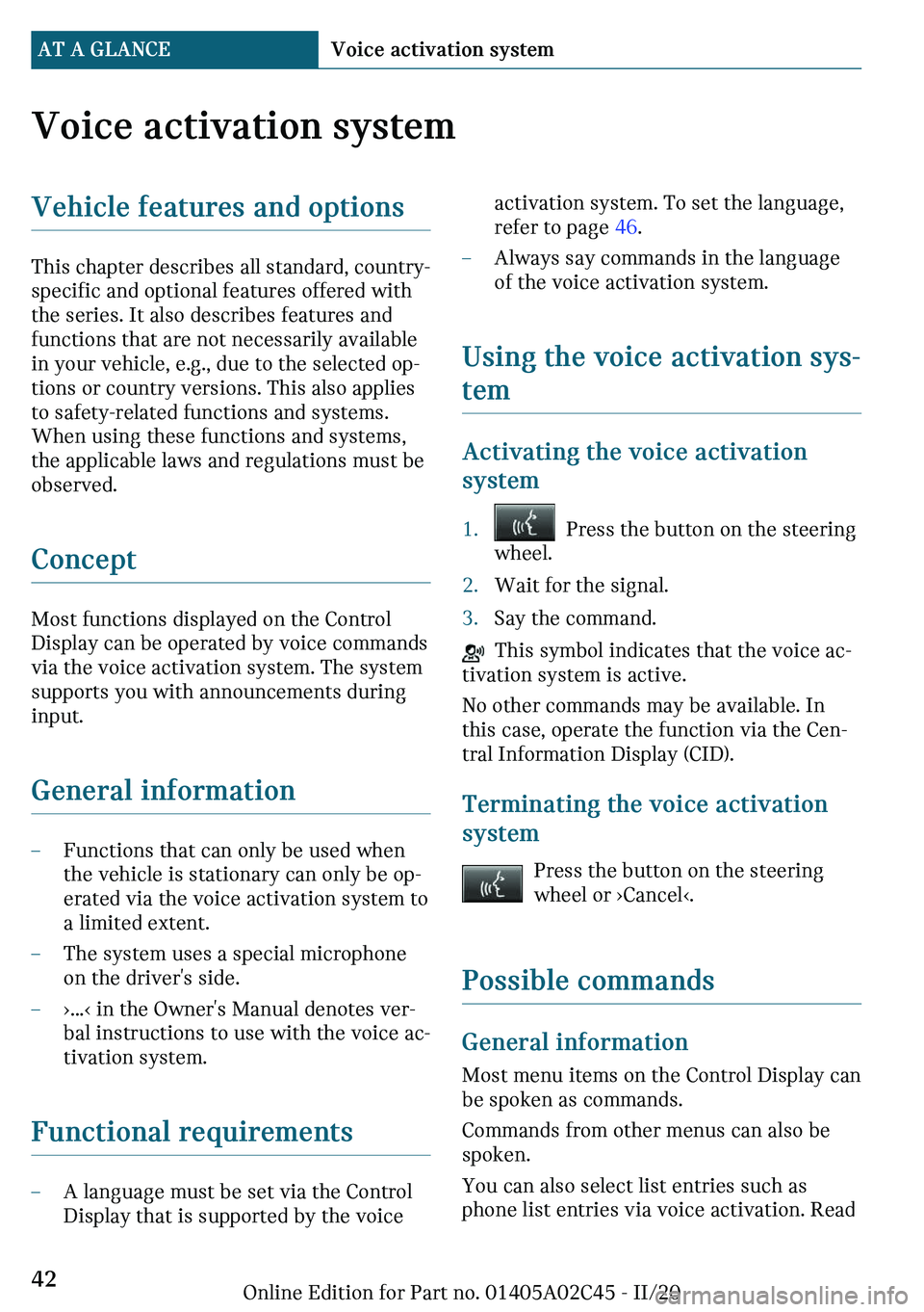 MINI COOPER CONVERTIBLE 2021 Service Manual �V�