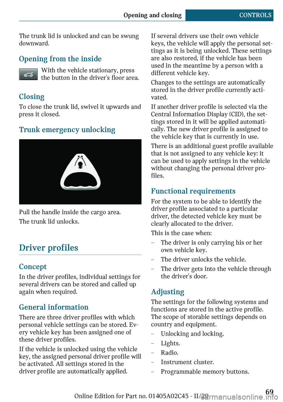 MINI COOPER CONVERTIBLE 2021 Repair Manual �m�