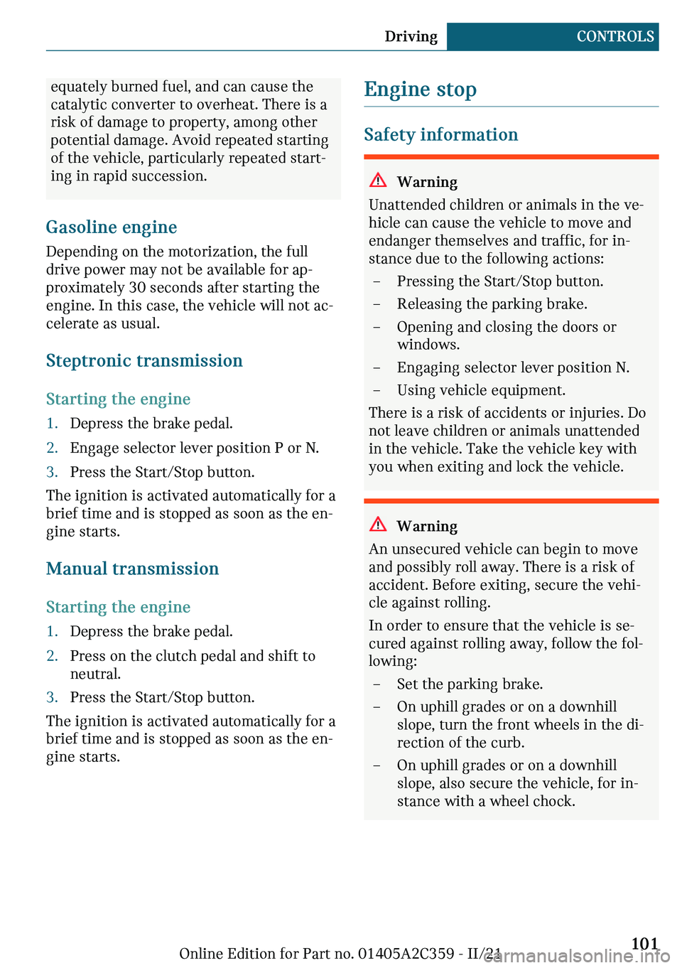 MINI COOPER CONVERTIBLE 2022  Owners Manual �