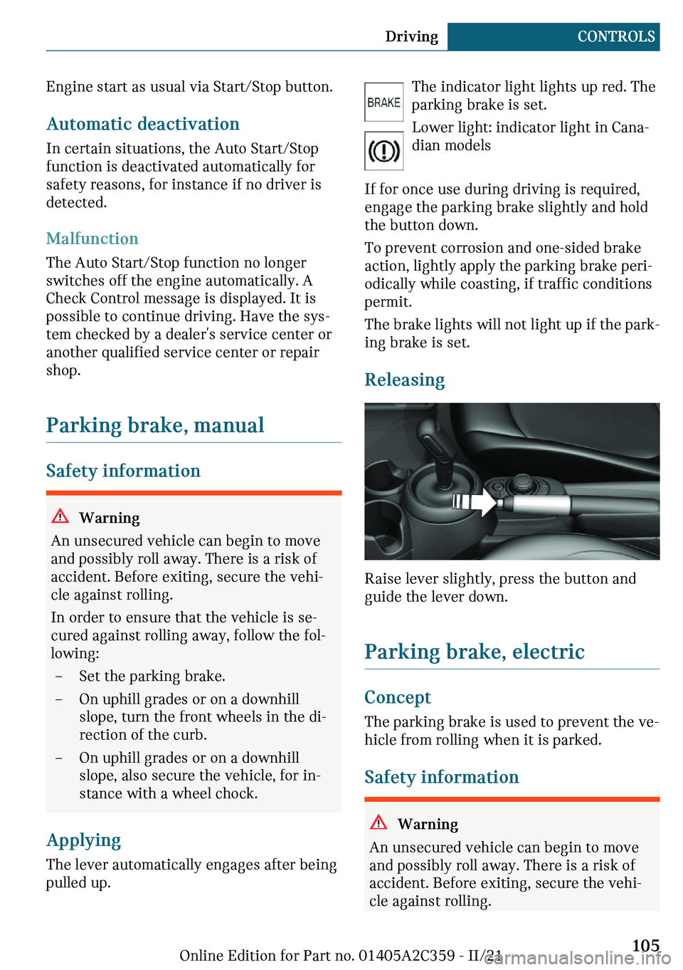 MINI COOPER CONVERTIBLE 2022  Owners Manual ��n�g�