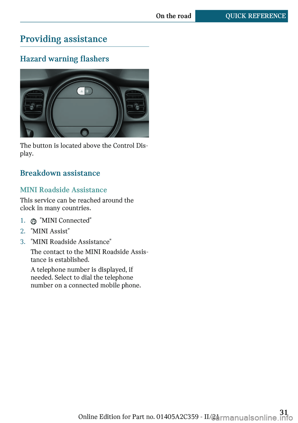 MINI COOPER CONVERTIBLE 2022 Owners Guide �\�r�