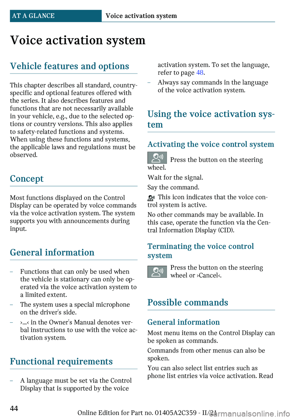 MINI COOPER CONVERTIBLE 2022 Service Manual �V�