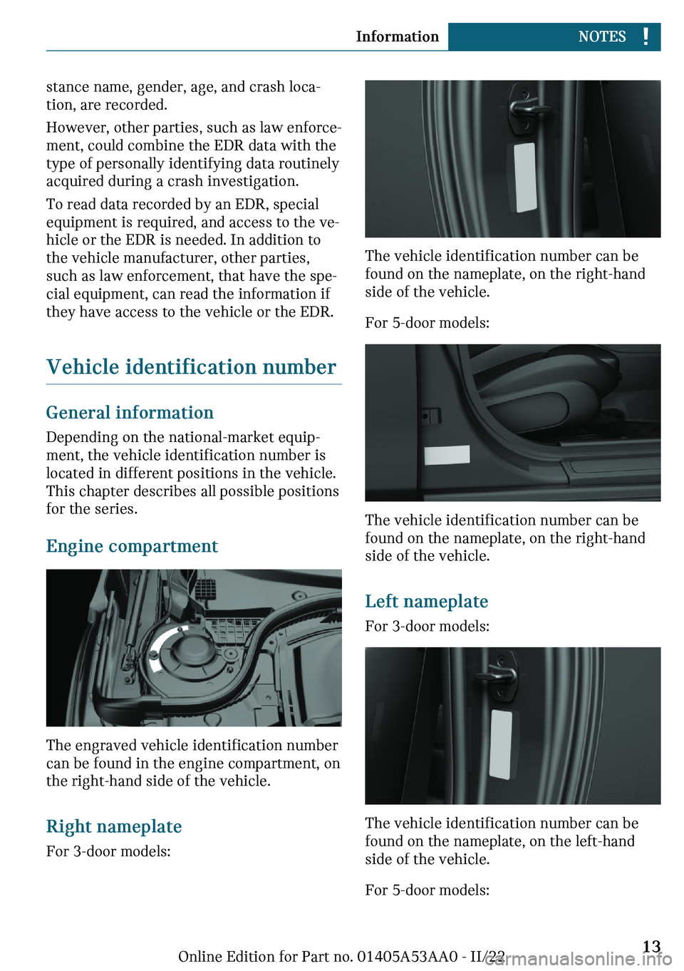 MINI COOPER CONVERTIBLE 2023 User Guide �