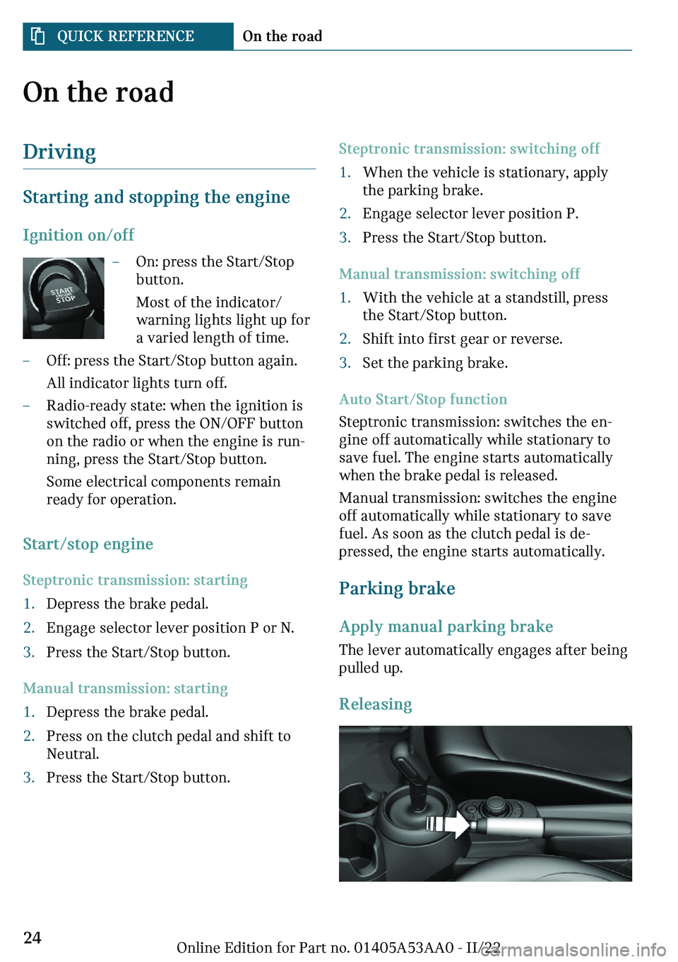 MINI COOPER CONVERTIBLE 2023 Owners Manual �O�n��