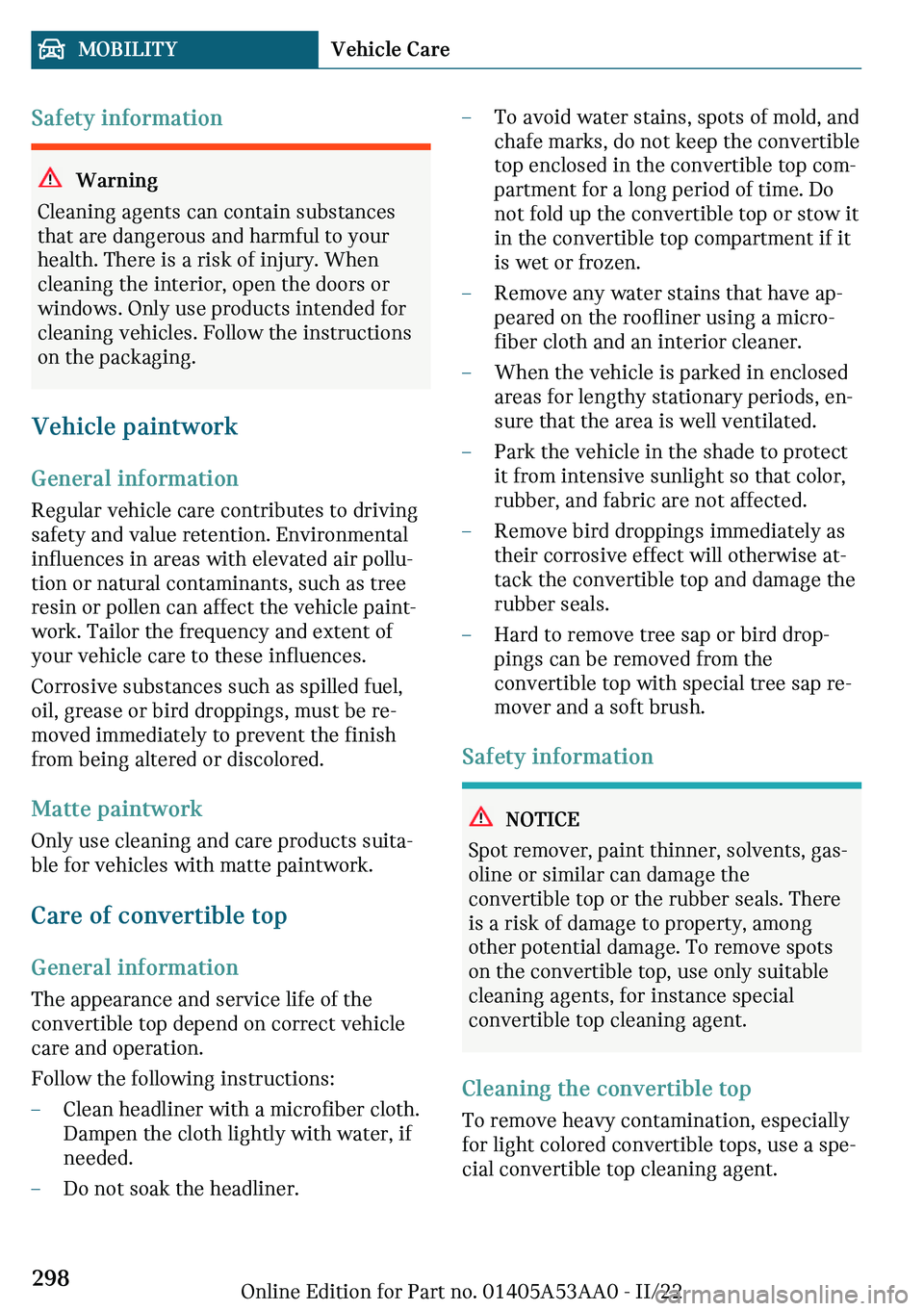 MINI COOPER CONVERTIBLE 2023  Owners Manual �d�