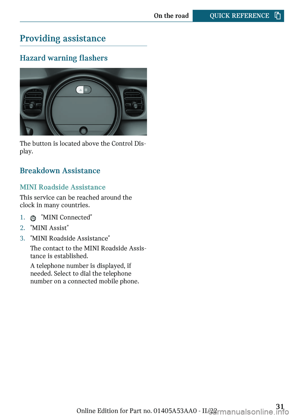 MINI COOPER CONVERTIBLE 2023 Owners Guide �\�r�