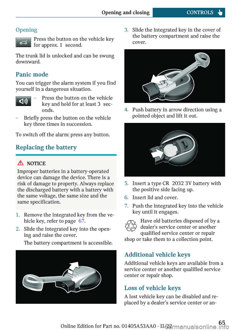 MINI COOPER CONVERTIBLE 2023 Repair Manual �O�