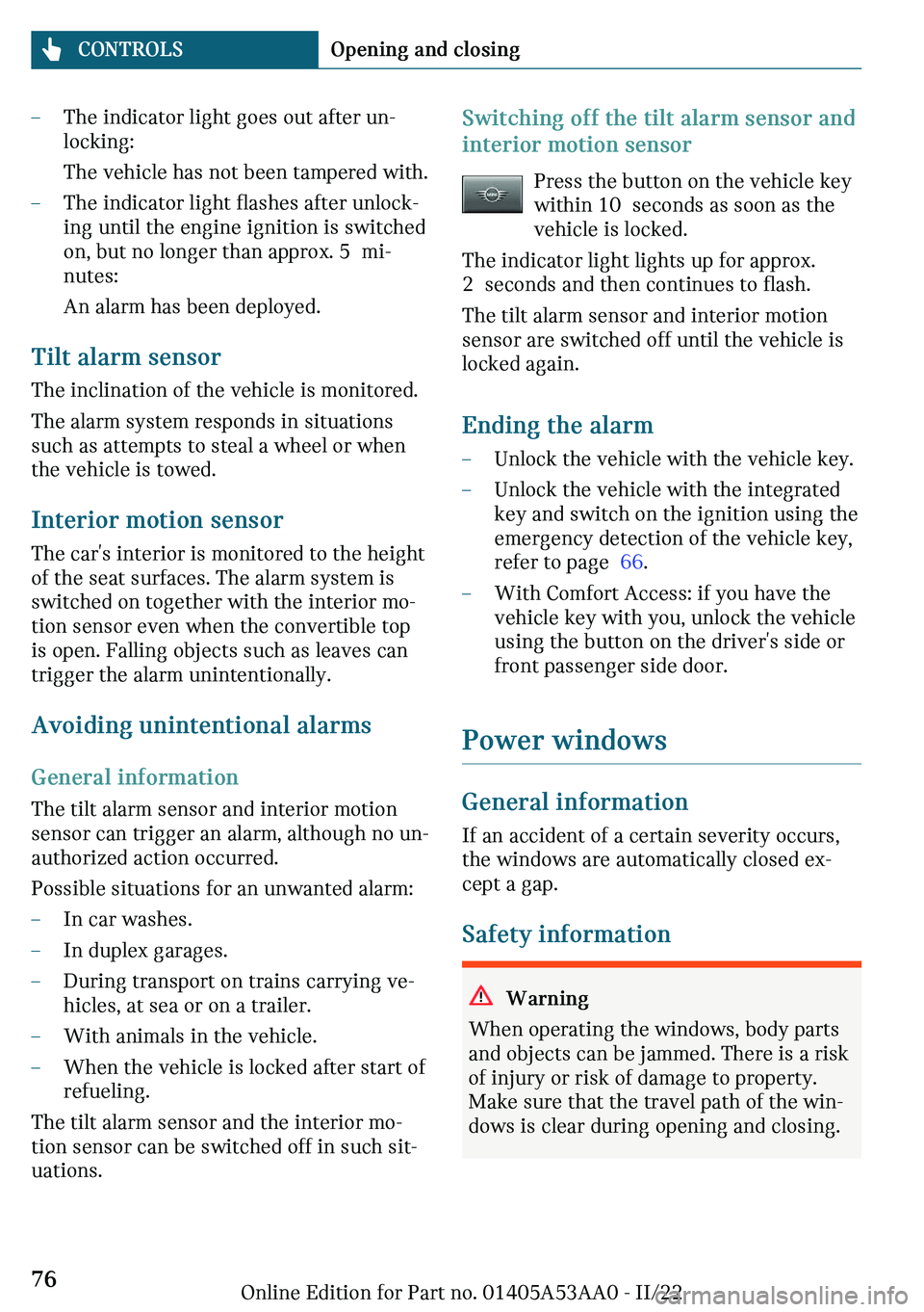 MINI COOPER CONVERTIBLE 2023 Manual PDF 