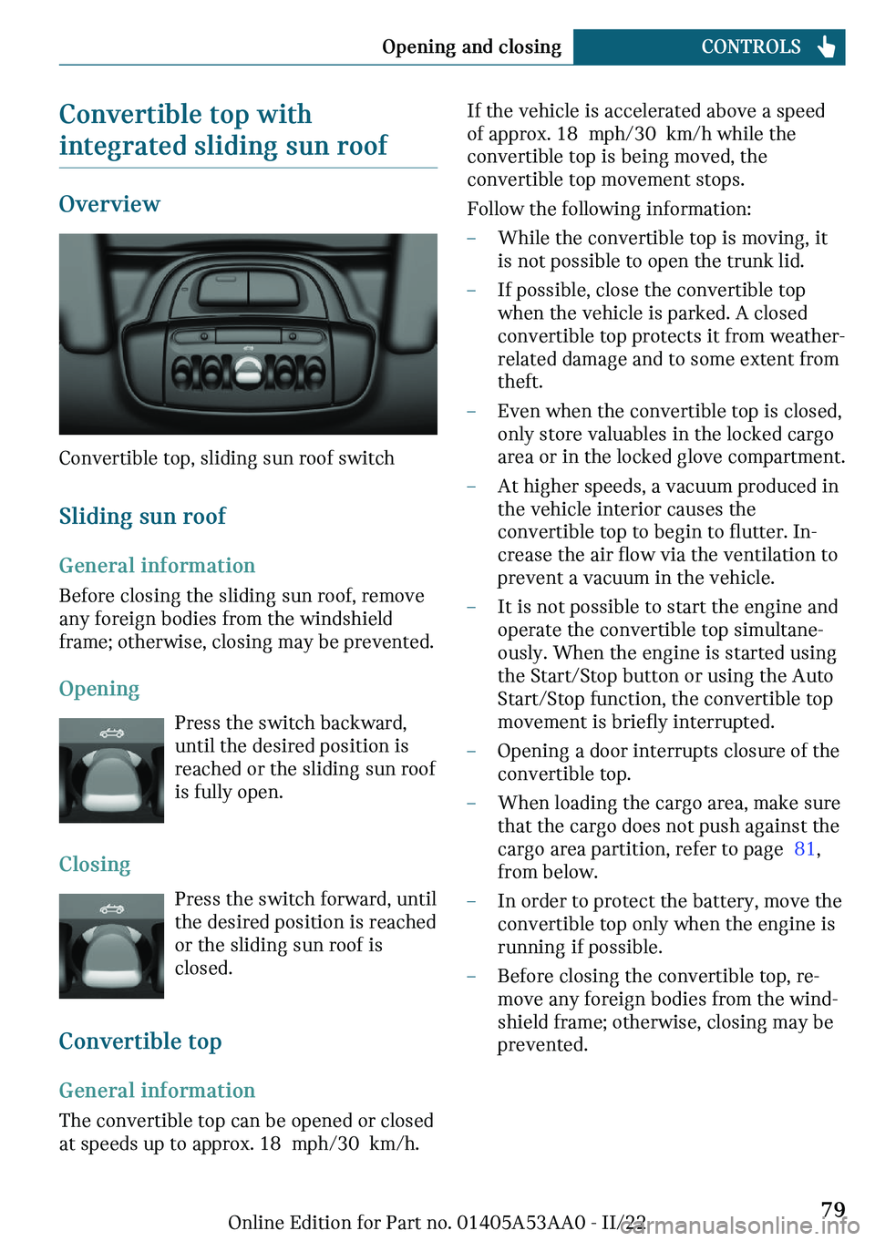 MINI COOPER CONVERTIBLE 2023 Manual PDF �C�