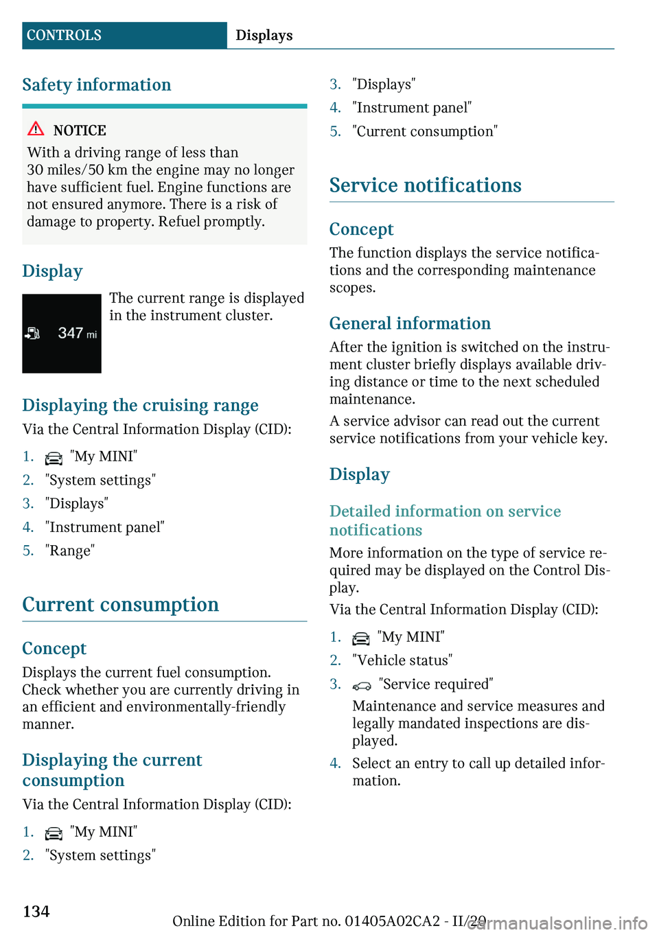 MINI COUNTRYMAN 2021  Owners Manual �d�