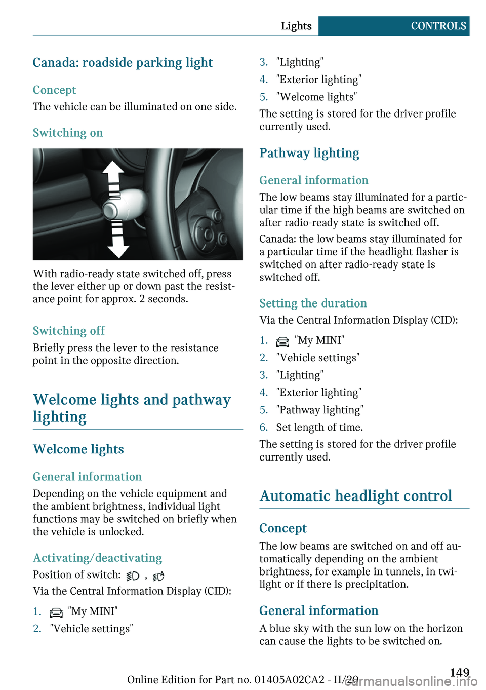 MINI COUNTRYMAN 2021  Owners Manual �C�