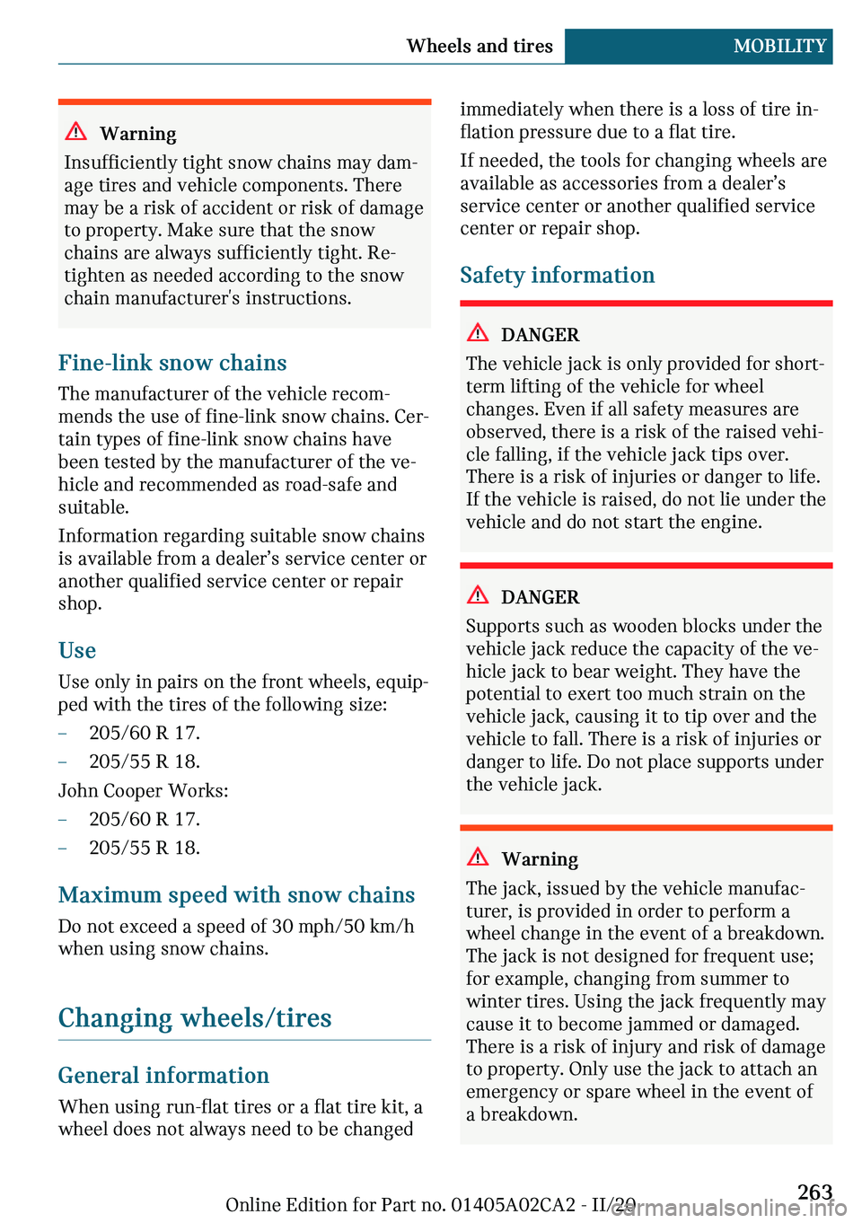 MINI COUNTRYMAN 2021  Owners Manual �W�