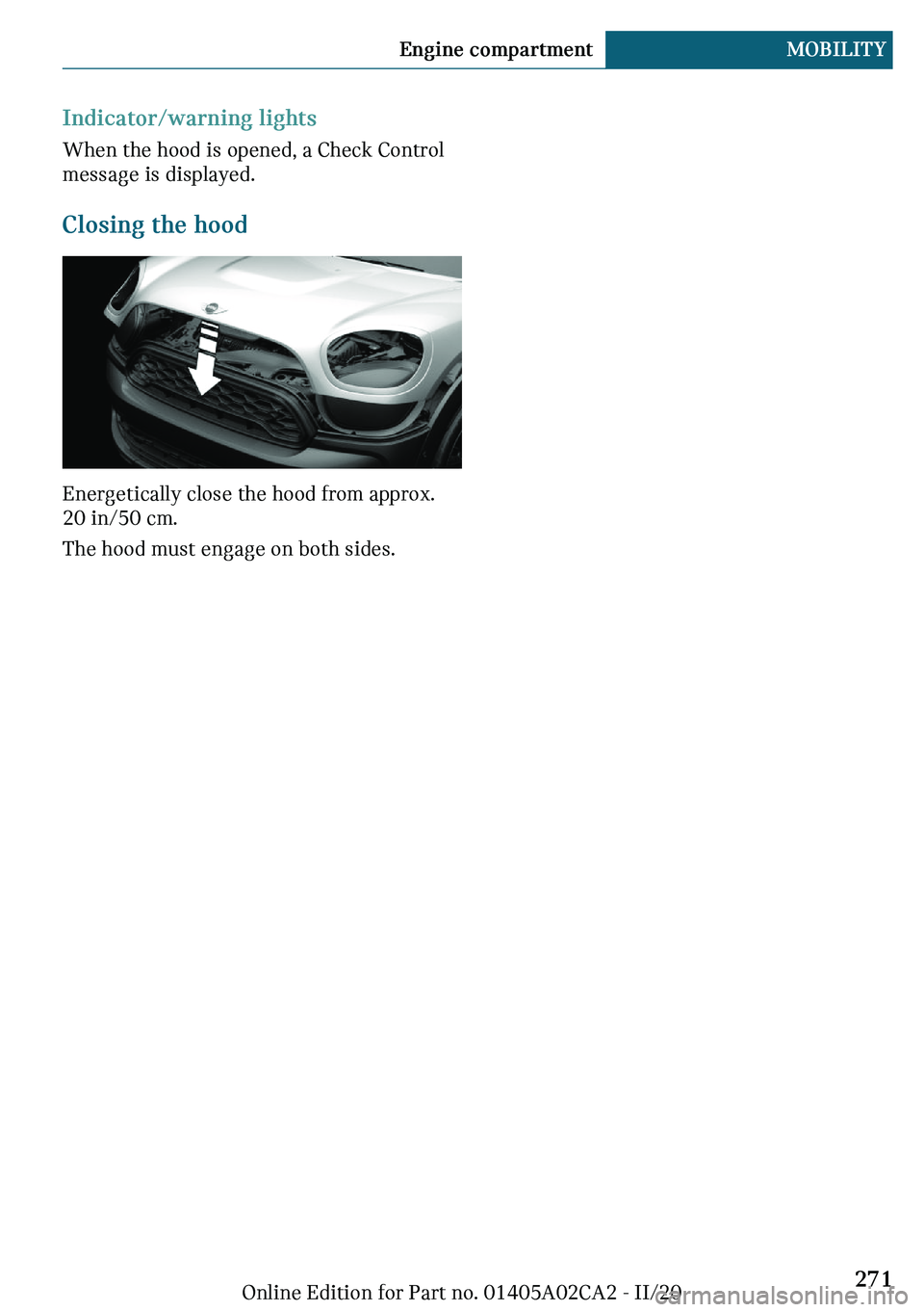 MINI COUNTRYMAN 2021  Owners Manual �-�n�