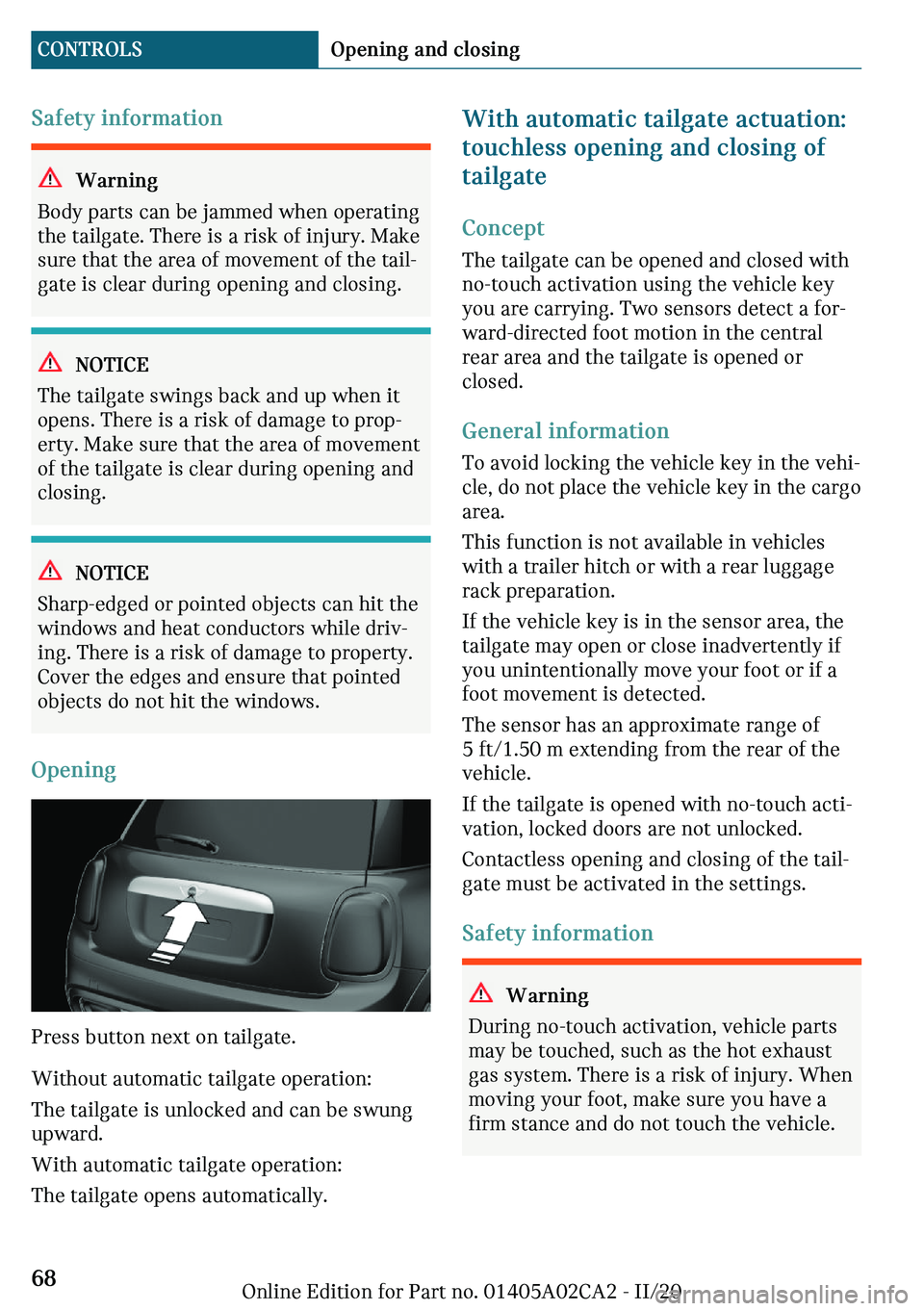 MINI COUNTRYMAN 2021 Repair Manual �d�