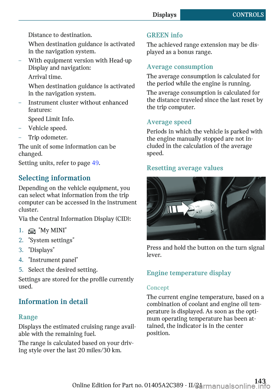 MINI COUNTRYMAN 2022  Owners Manual ��