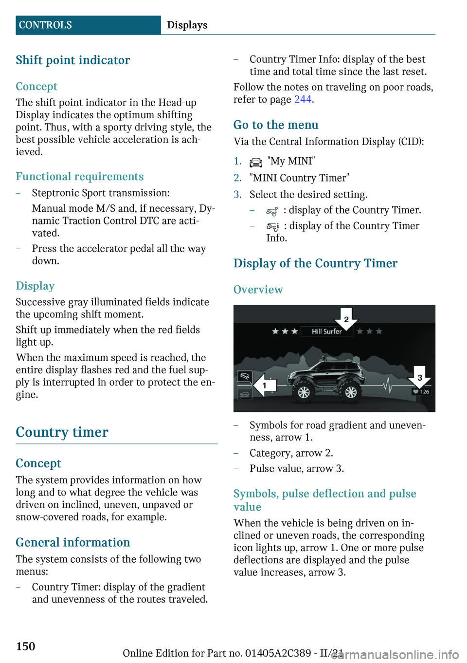 MINI COUNTRYMAN 2022  Owners Manual �d�