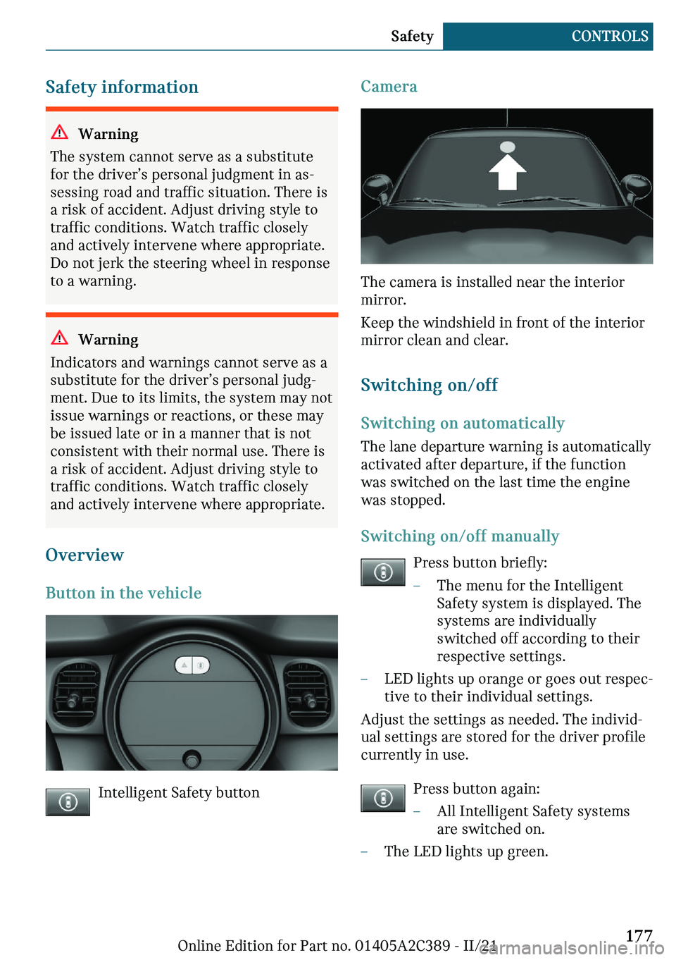 MINI COUNTRYMAN 2022  Owners Manual �d�