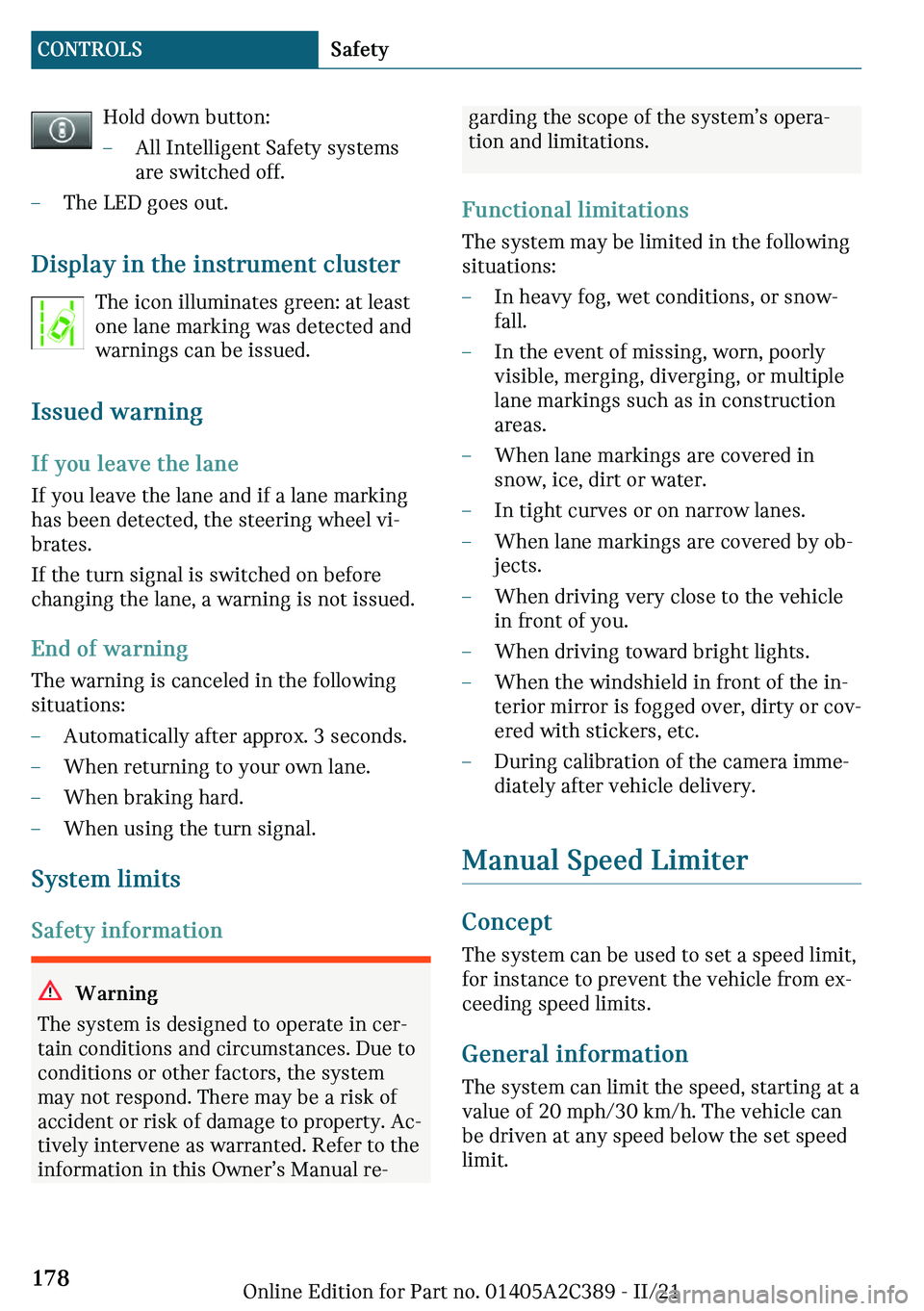 MINI COUNTRYMAN 2022  Owners Manual �*�