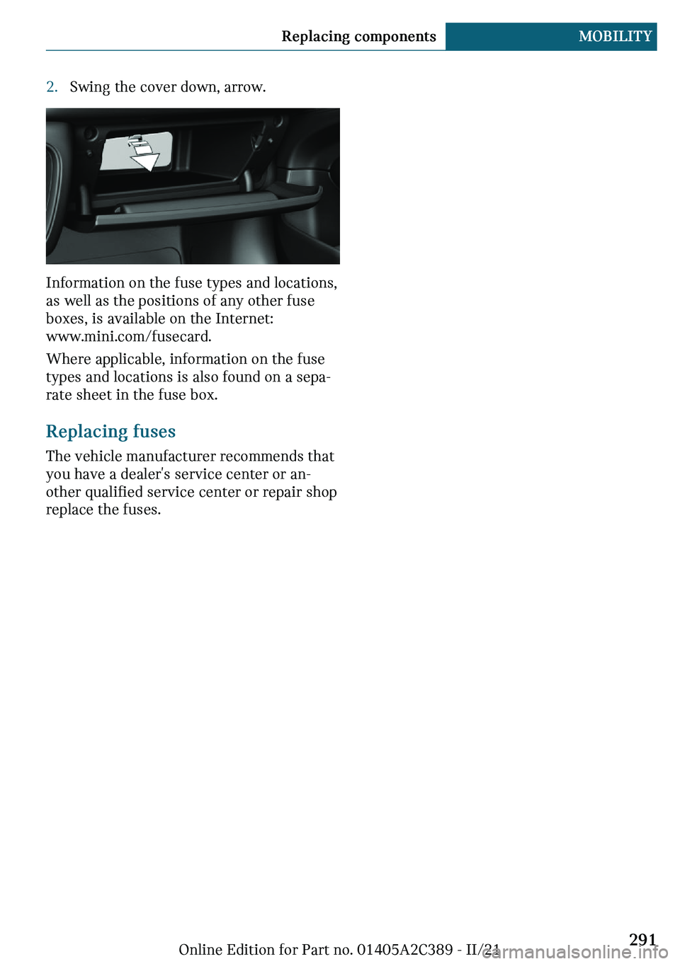 MINI COUNTRYMAN 2022  Owners Manual c�d
�