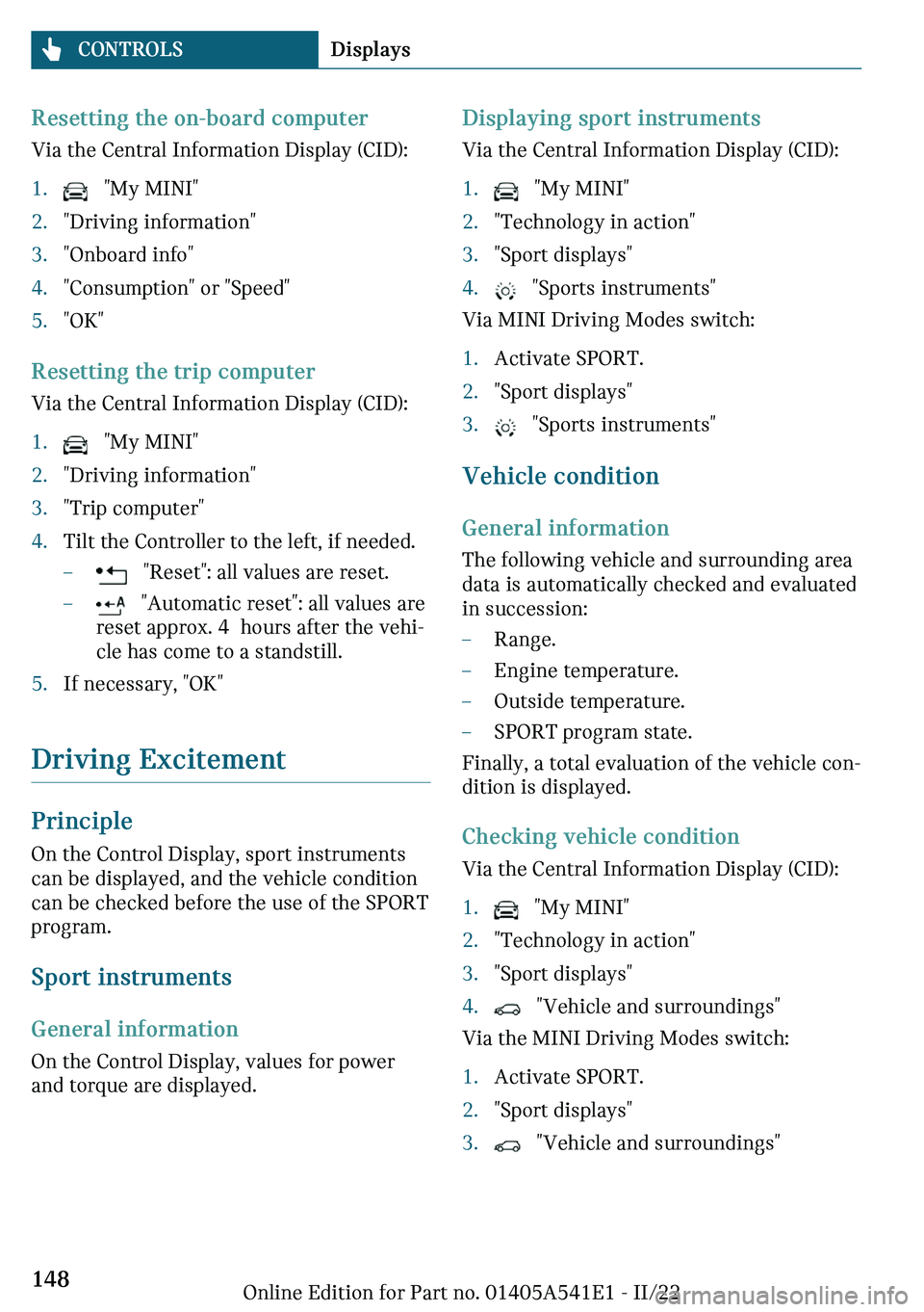 MINI COUNTRYMAN 2023  Owners Manual �`�