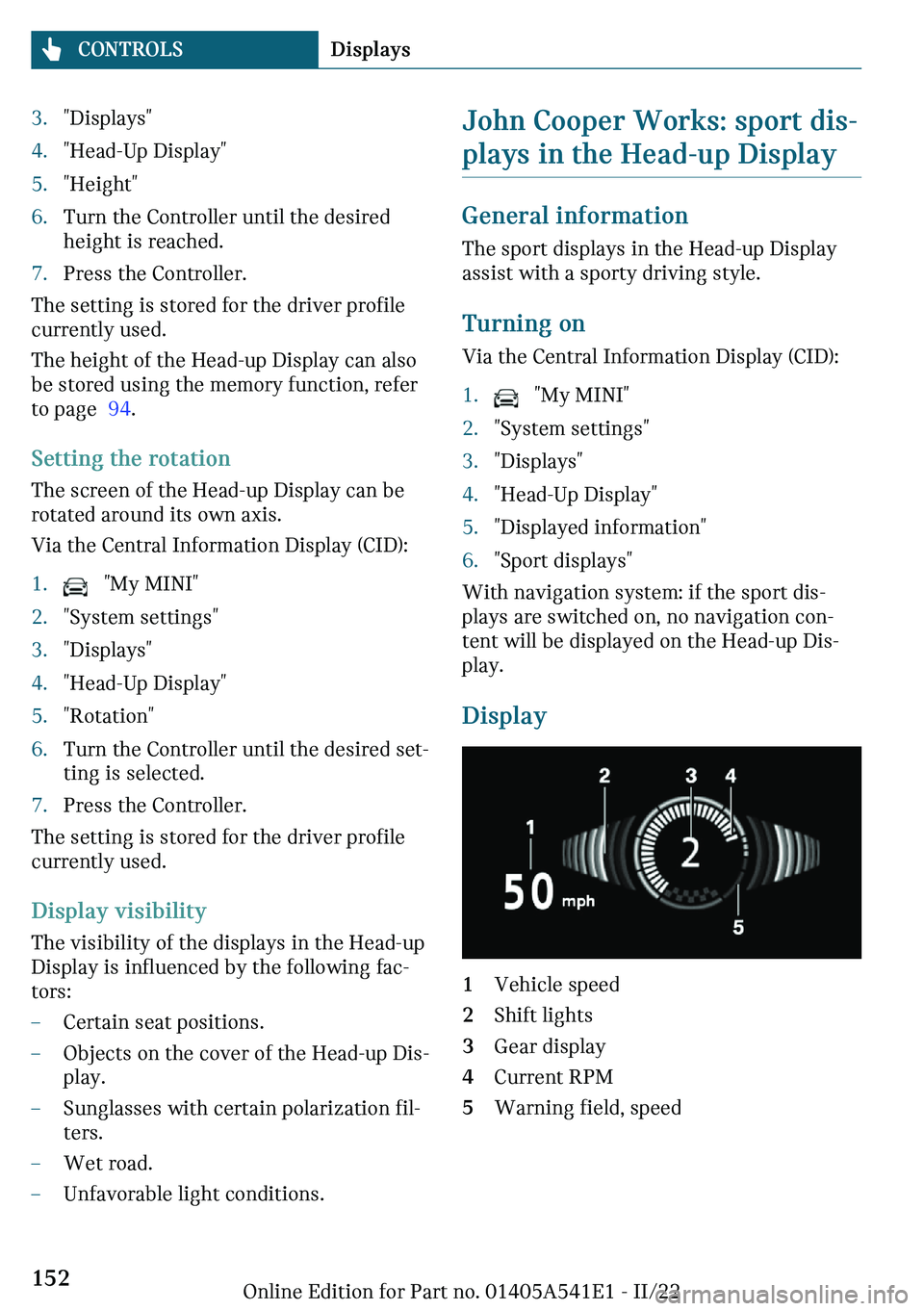 MINI COUNTRYMAN 2023  Owners Manual c