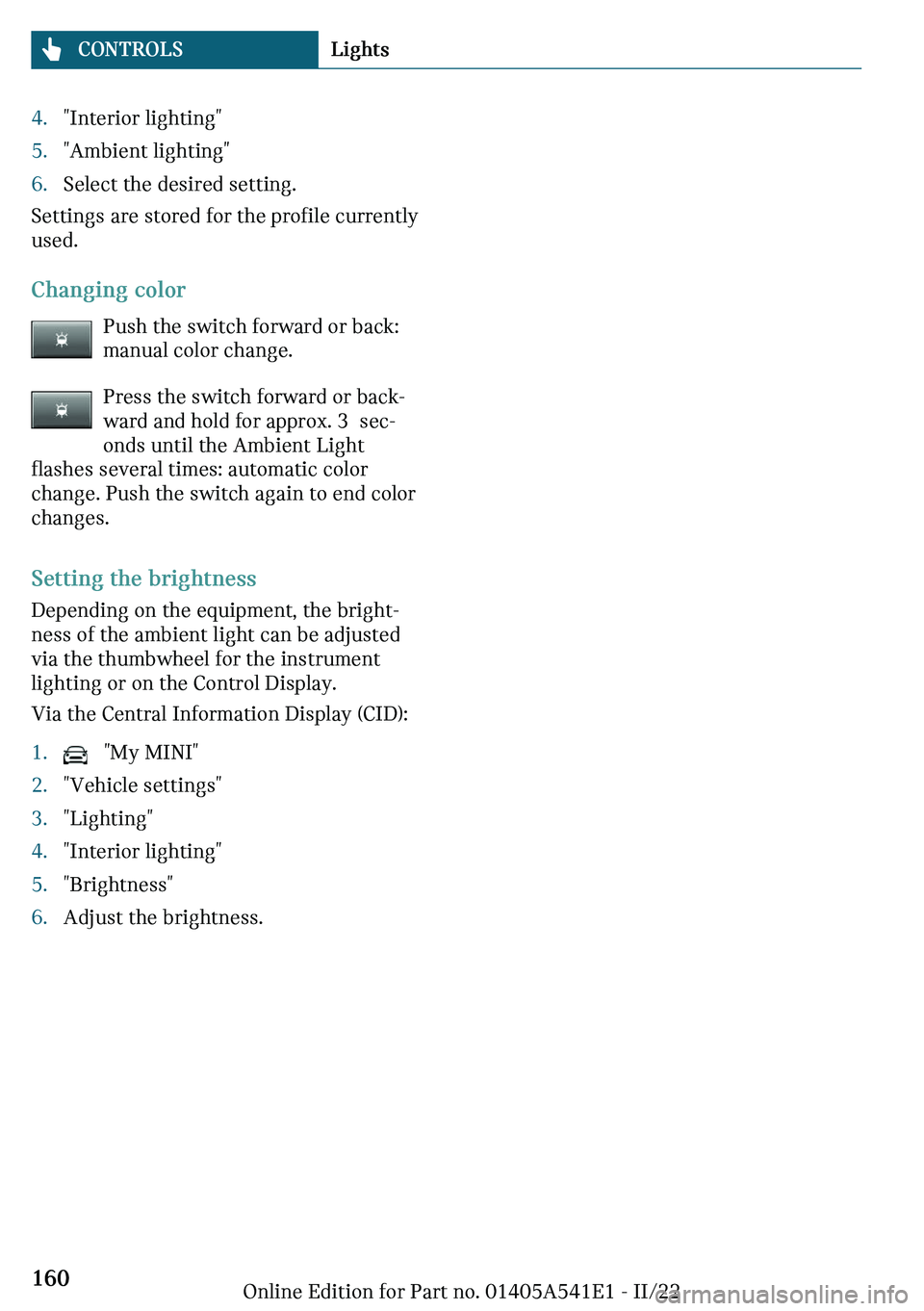 MINI COUNTRYMAN 2023  Owners Manual c
