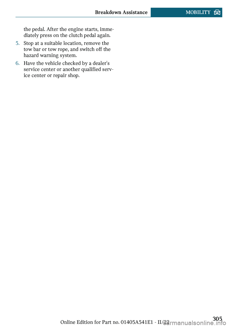 MINI COUNTRYMAN 2023  Owners Manual �