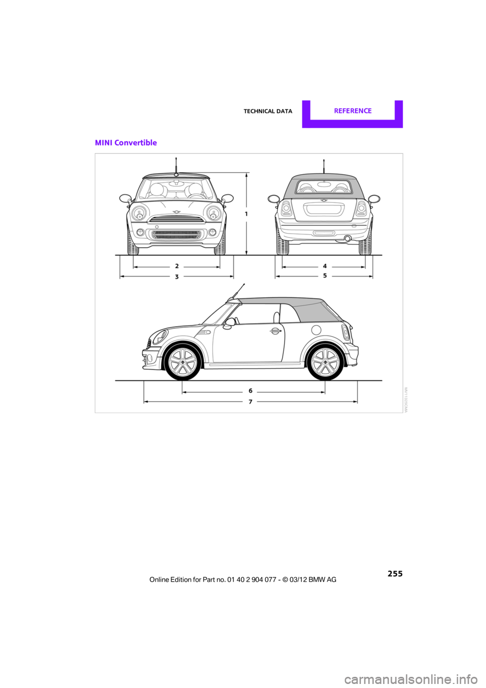 MINI COUPE ROADSTER CONVERTIBLE 2012 Owners Manual Technical dataREFERENCE
255
MINI Convertible
00320051004F004C00510048000300280047004C0057004C005200510003 MINI COUPE ROADSTER CONVERTIBLE 2012 Owners Manual Technical dataREFERENCE
255
MINI Convertible
00320051004F004C00510048000300280047004C0057004C005200510003