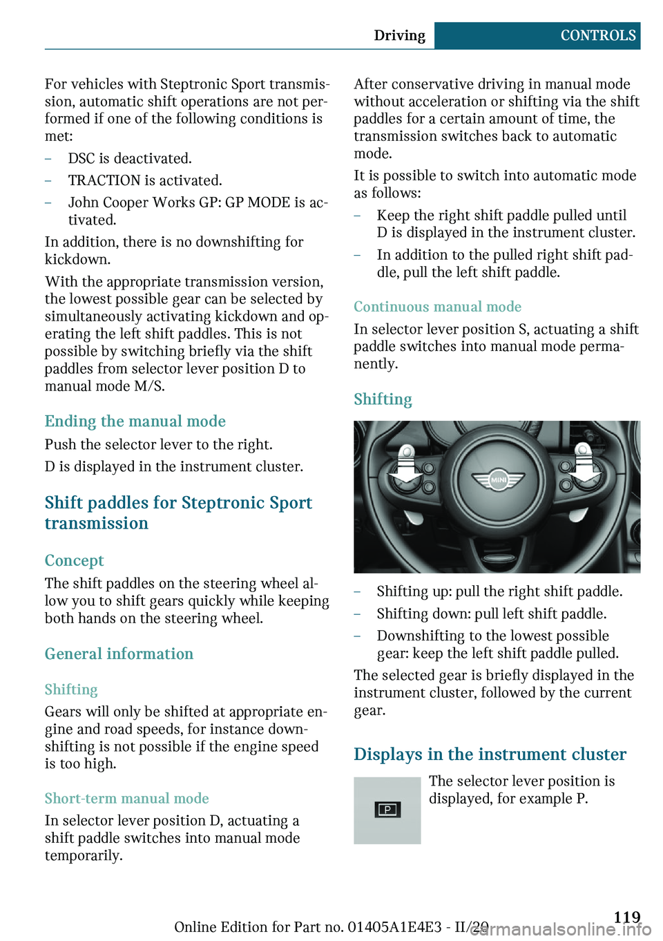 MINI JOHN COOPER WORKS GP 2021  Owners Manual �F�
