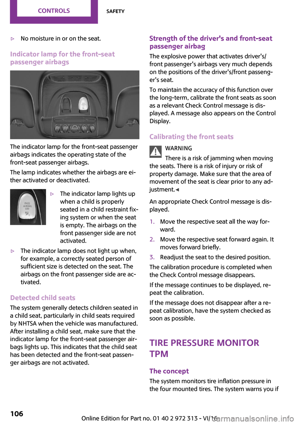 MINI 3 door 2016  Owners Manual 
