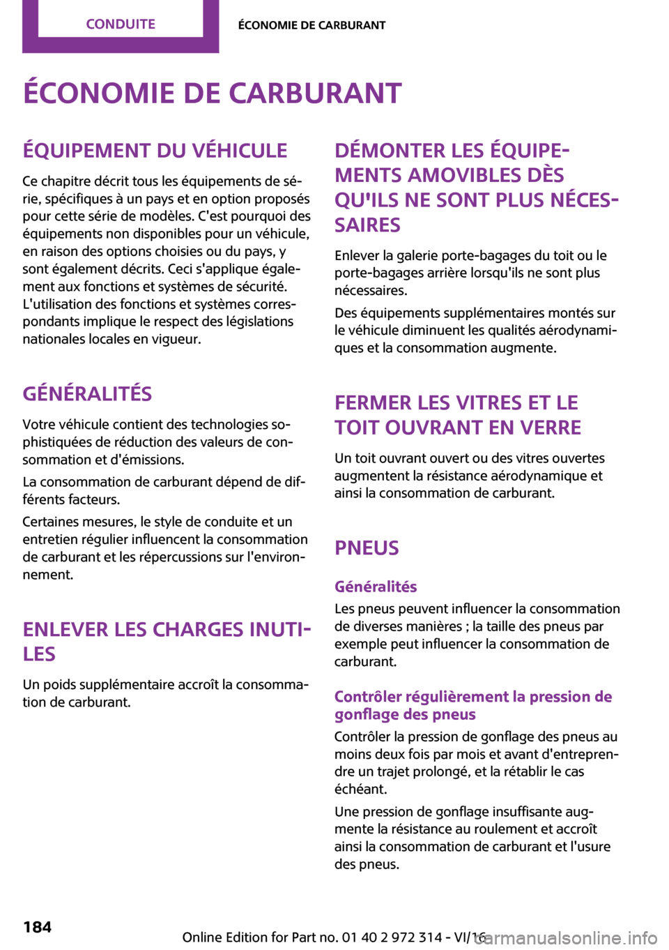 MINI 5 door 2016  Manuel du propriétaire (in French) �